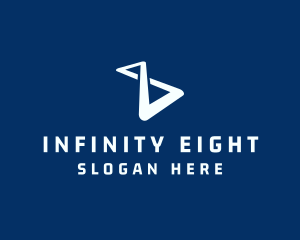 Eight - Technology Infinity Hourglass logo design