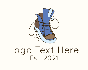 Shoe Repair - Modern Basketball Shoes logo design