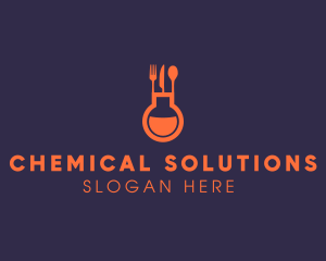 Chemical - Gastronomy Food Flask logo design