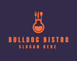 Gastronomy Food Flask logo design