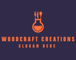 Gastronomy Food Flask logo design