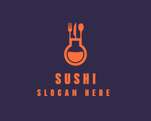 Gastronomy Food Flask logo design