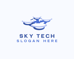 Drone Aerial Technology logo design