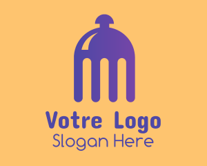 Violet Fork Food Cloche Logo