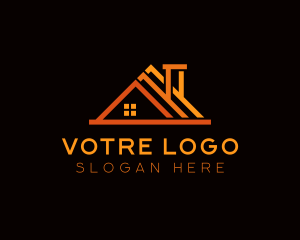 Roofing - Residential Roof Maintenance logo design