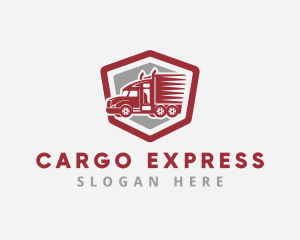 Truck Express Courier logo design