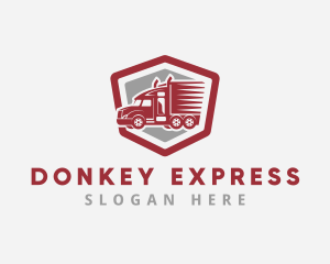 Truck Express Courier logo design