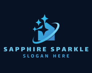 Sparkle Clean House  logo design