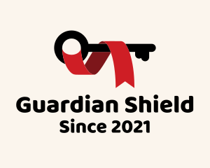 Secure - Security Key Ribbon logo design