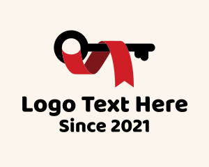 Key Maker - Security Key Ribbon logo design