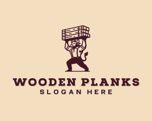 Planks - Bull Wood Construction logo design