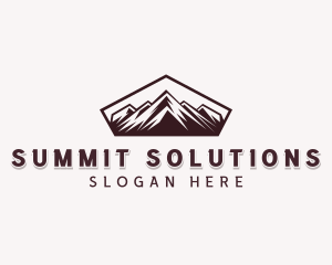 Hiking Mountain Adventure logo design