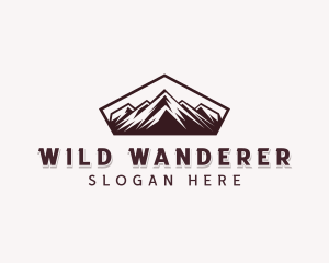 Hiking Mountain Adventure logo design