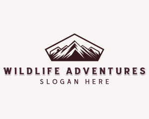 Hiking Mountain Adventure logo design