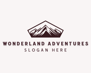 Hiking Mountain Adventure logo design