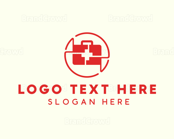 Red Medical Emergency Kit Logo
