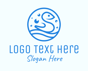 Cleanser - Blue Bubbly Bird logo design