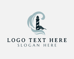 Seaside - Seaside Lighthouse Tower logo design