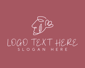 Cosmetic - Wellness Floral Face logo design