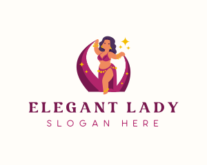 Lady Belly Dancer logo design