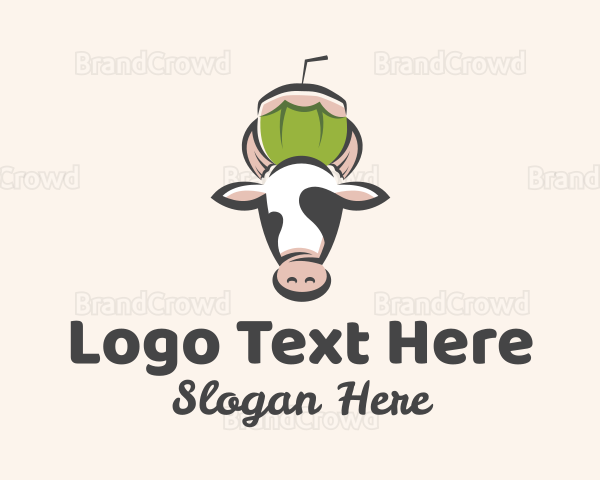 Cow Fresh Coconut Logo
