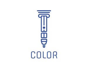 Cigar - Blue Pillar Vape logo design