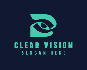 Optical - Optical Eye Letter D logo design