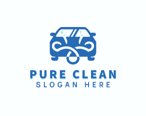 Car Wash Cleaning  logo design