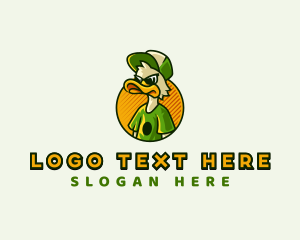 Cool Duck Apparel logo design