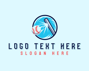 Baseball Bat - Sports Baseball Varsity logo design