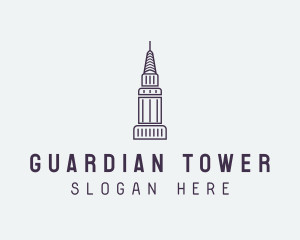 Skyscraper Building Tower logo design