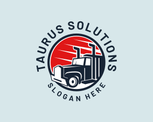 Delivery Truck Transport  Logo