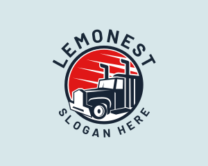 Door To Door - Delivery Truck Transport logo design
