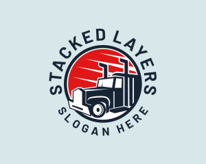 Delivery Truck Transport  logo design