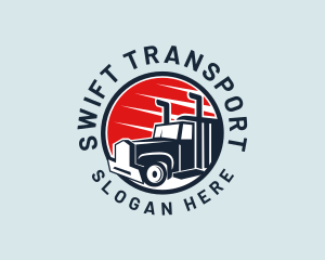 Delivery Truck Transport  logo design