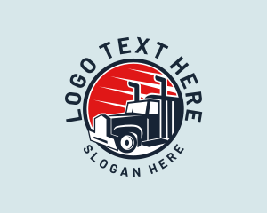 Delivery Truck Transport  Logo
