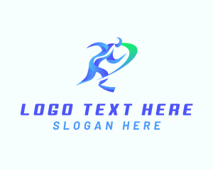 Running - Paralympic Running Disability logo design