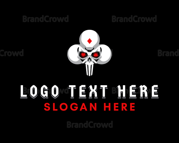 Clubs Skull Gaming Logo