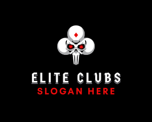 Clubs - Clubs Skull Gaming logo design