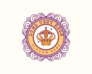 Emblem - Royal Monarch Crown logo design