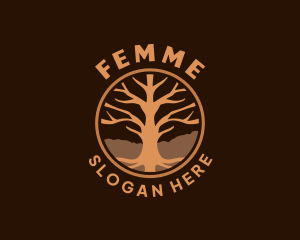  Organic Tree Nature logo design