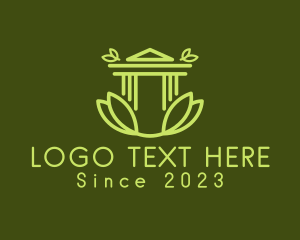 Gate - Natural Pillar Building logo design