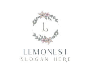 Brand - Organic Floral Wreath logo design