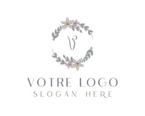 Leaves - Organic Floral Wreath logo design