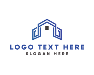 Blue House - House Real Estate logo design