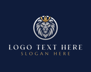 Zoo - Luxury Lion Crown logo design