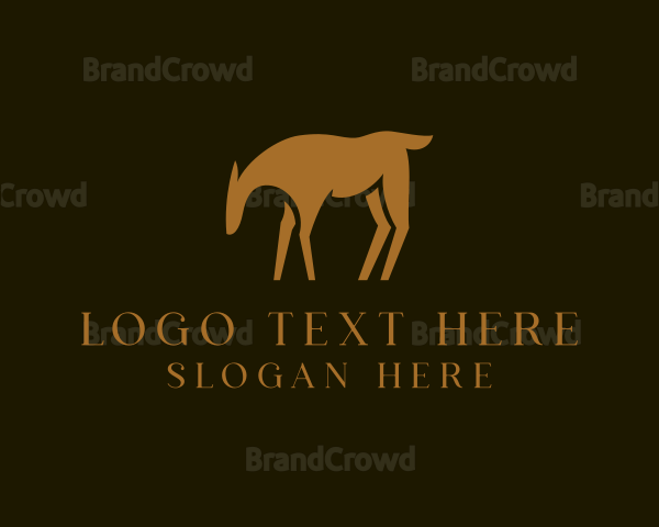 Wild Deer Animal Logo