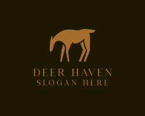 Wild Deer Animal  logo design