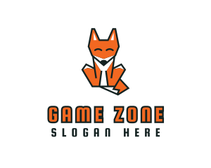 Toy Shop - Geometric Cute Fox logo design