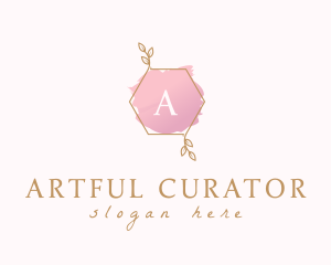 Watercolor Leaf Nature logo design